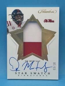 DK Metcalf 2020 Flawless Collegiate Star Swatch Signatures /10 Patch AUTO - Picture 1 of 2