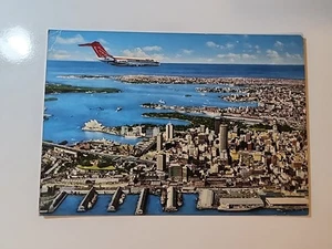Ansett ANA DC-9 Prop Jet Over Sydney Airline Postcard - Picture 1 of 2