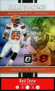2017 Donruss Optic SILVER- #12 Myles Garrett / Von Miller NM. RC MVP! - Picture 1 of 2