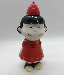 Vintage Peanuts 1950's Lucy Avon EMPTY Shampoo Bubble Bath Bottles - Picture 1 of 6