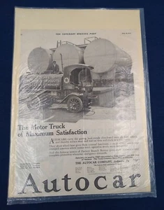 1919 the Saturday Evening Post Autocar Co Texaco Petroleum Products Print Ad - Picture 1 of 4