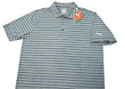 New Puma Proven Stripe Black Golf Polo Shirt Medium (M)