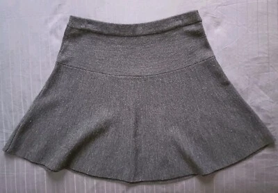 Falda para mujer Tahari de mezcla de lana grande gris Foto 1 de 4