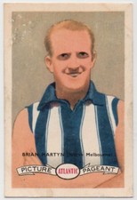 1958 VFL AFL ATLANTIC PETROL STATIONS STAR - 77 Brian MARTYN (NORTH MELBOURNE)*
