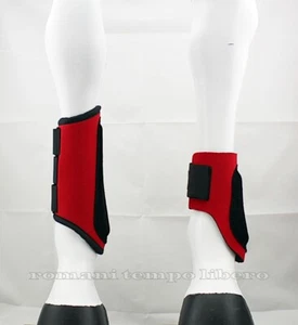 SET STINCHIERE E PARANOCCHE IN NEOPRENE E PELLE BRUSHING AND FETLOCK BOOTS - Imagen 1 de 3