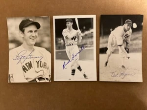 Lefty Gomez NY Yankees  Autographed Rowe Postcard Beckett Precertified HOF* - Picture 1 of 2