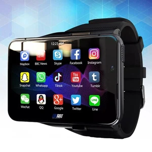 Großbild 4G Smartwatch Android 9.0 4GB+64GB Pulsmesser Armbanduhr - Bild 1 von 27