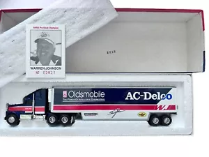 Ertl Race Image 1992 WARREN JOHNSON AC-DELCO Oldsmobile Diecast Transporter 1:64 - Picture 1 of 6