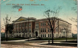 West Side High School Uptown Minneapolis MN 1911 AA1 - Picture 1 of 2