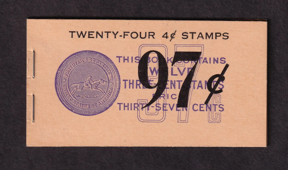 1958 Lincoln 4c BK106 (4 panes Sc 1036b untagged) MNH booklet complete - Image 1 of 1