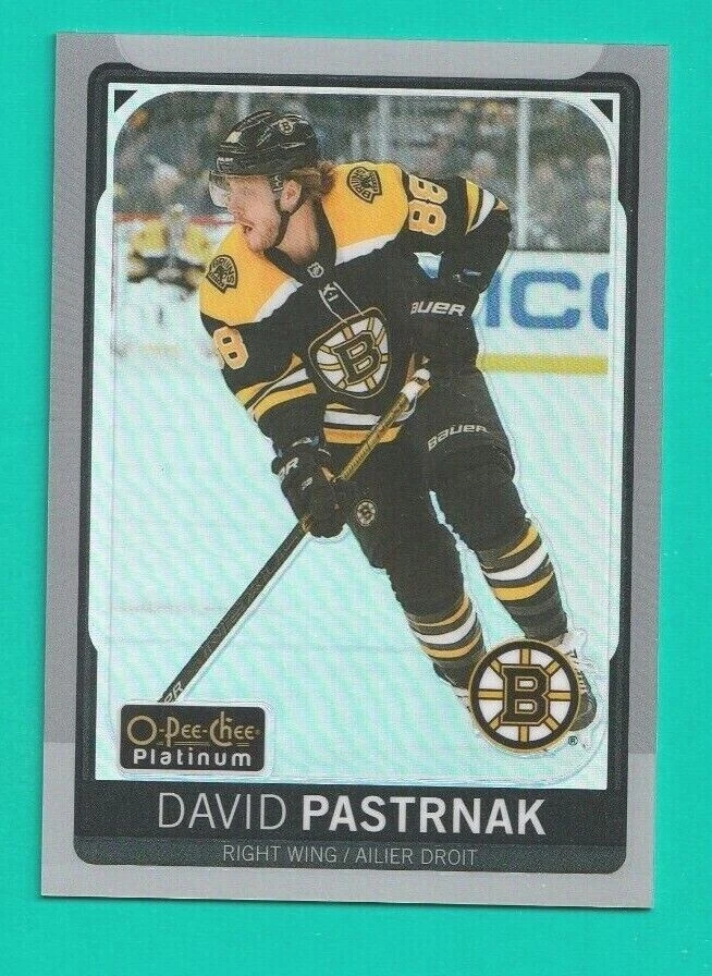 2021-22 O-Pee-Chee DAVID PASTRNAK OPC PLATINUM PREVIEW RAINBOW SP #P-DP BOSTON - Image 1 of 1