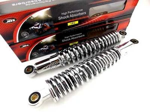 YAMAHA XS750 325mm JBS CHROME REAR SHOCK ABSORBERS EYE TO EYE NC - Picture 1 of 4
