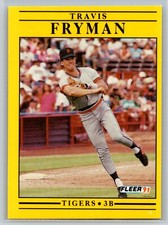 1991 Fleer Travis Fryman Detroit Tigers #336