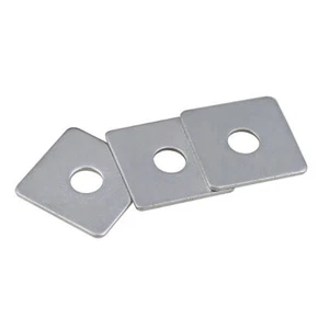 SQUARE PLATE WASHERS HEAVY DUTY 304(A2) STAINLESS STEEL M3 M4 M5 M6 M8 M10~M20 - Picture 1 of 5