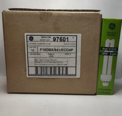 GE Biax D ECO 18w CFL Box of 10 - Image 1 of 2