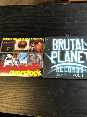 2 VA Samplers CD Saint/Accuser/Bride/Stryken/Bloodgood/Kings X/Trytan/Believer - Image 1 of 2