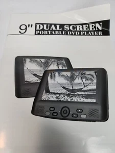 9" Dual Screen Portable DVD Player - Picture 1 of 5