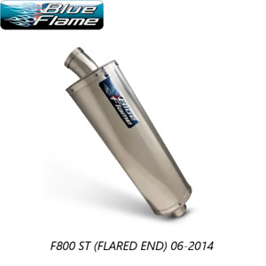 F800ST EXHAUST 2006-2014 (FLARE END)-BMW-BLUEFLAME STAINLESS STEEL SINGLE PORT