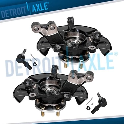 Front Knuckles Wheel Hubs Outer Tie Rods for 2003 2004 2005-2008 Toyota Matrix - Image 1 of 4