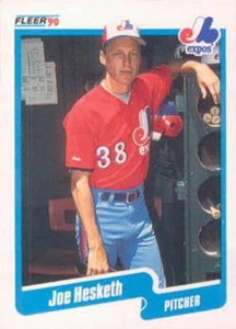 1990 Fleer #349 Joe Hesketh Expos NM-MT 