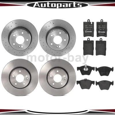 Передние задние тормозные колодки и роторы для Mercedes-Benz E320 3,2 л 1999 2002 2001 2000 - Изображение 1 из 4