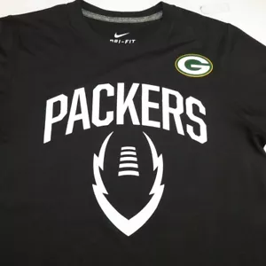 NIKE DRI FIT GREEN BAY PACKERS NFL FOOTBALL TEE T-SHIRT Herren S schwarz - Bild 1 von 4