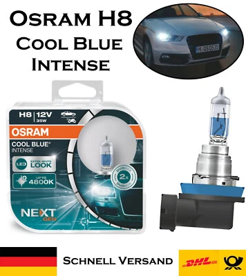 2x Osram H8 35W 12V 64212CBN-HCB Cool Blue Intense Scheinwerfer Halogen Lampe - Bild 1 von 4