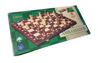 Juego de Ajedrez Torneo Europeo Weigel Ambassador Hecho en Polonia Foto 1 de 4