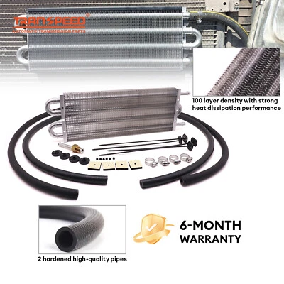 Kit de enfriador de aceite trans universal de 4 pasos radiador de transmisión de aluminio de 5/16" de 4 filas Foto 1 de 4