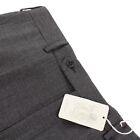 Belvest Nwt Flat Front Dress Pants Size 32 Us Gray Small Pattern 100% Wool