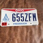Ohio Freemason License Plate Montgomery County Graphic Tag # 655 ZFM