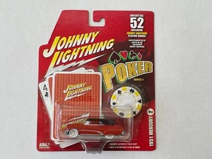 2005 Johnny Lightning 1951 Mercury Poker Series II Red #2 Diecast 1:64 scale New - Picture 1 of 8