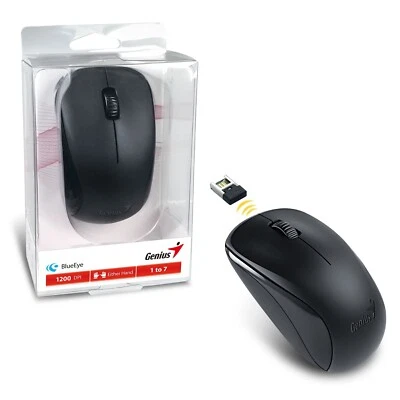 NEW! Genius Nx-7000 Wireless MoOPTICAL MOUSE | Wifi Portable USB Receiver for PC - Image 1 of 4
