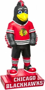 NHL Chicago Blackhawks MASCOTTE - Statua Team Garden, nuova - Foto 1 di 1