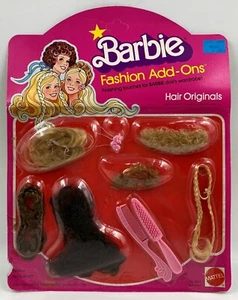 Barbie Fashion Add-Ons Hair Originals Mattel #2457 1978 Zubehör NRFB - Bild 1 von 4