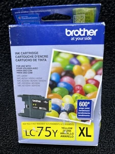 Original Brother Tintenpatrone Gelb LC75Y XL Datum: Dezember 2017 - Bild 1 von 2