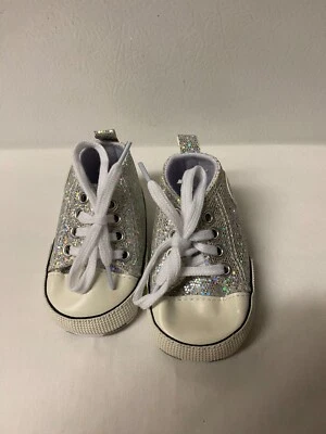 Zapatilla deportiva de caña alta brillante para niñas con suela suave talla 1 Foto 1 de 4