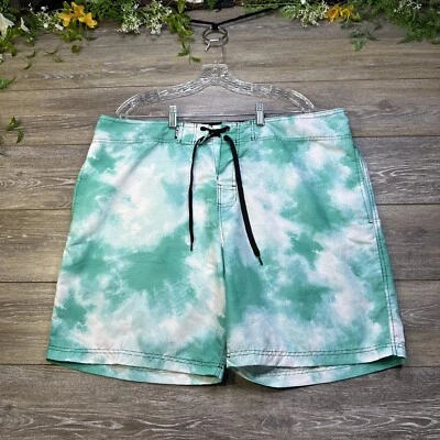 Pantalones cortos de natación talla 40 inspirados en la isla Resort Wear para hombre verde RS tabla de surf Foto 1 de 4