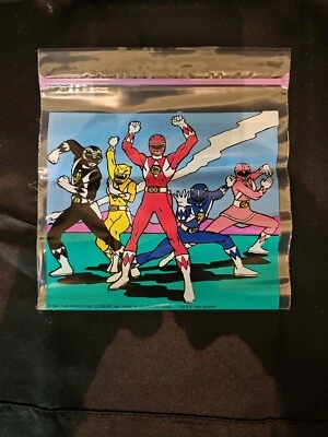 Vintage Power Rangers Zip Lock Bags 1994 Fun Designs Inc  BY Saban - Image 1 of 3