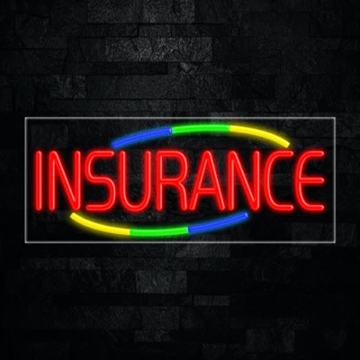 Insurance LED Neon Sign 30"L x 12"H #30815 - Image 1 of 3