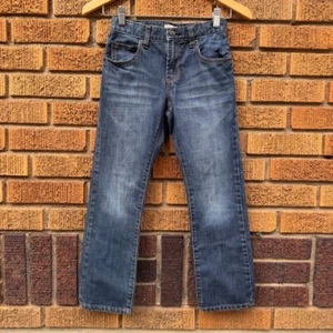 GAP Slim Straight Jeans Pants - Boys 8 - Classic 5 Pocket - Adjustable Waist - Picture 1 of 7