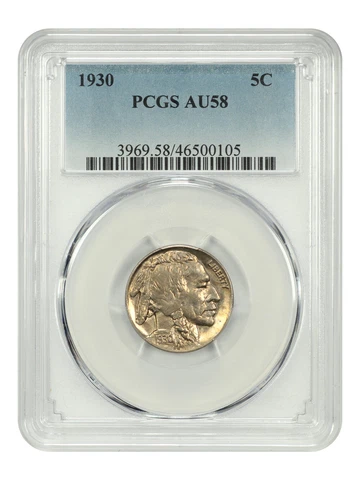 1930 5c PCGS AU58 Cover