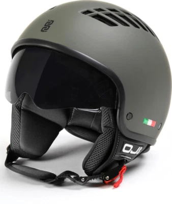 OJ ATMOSFERE CASCO OJ JET DEMI JET VENTO VERDE OPACO/MATT GREEN PER MOTO E SCOOTER