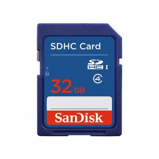 Sandisk 32GB SD Card SDHC Memory Card for Camera Universal - Class 4 - Blue - Image 1 of 1