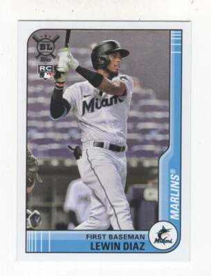 2021 TOPPS BIG LEAGUE BASEBALL ROOKIE LEWIN DIAZ MIAMI MARLINS #26 - Image 1 of 4
