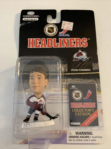 VINTAGE NEW IN BOX Peter Forsberg HEADLINERS figure 1997 Colorado Avalanche Cover