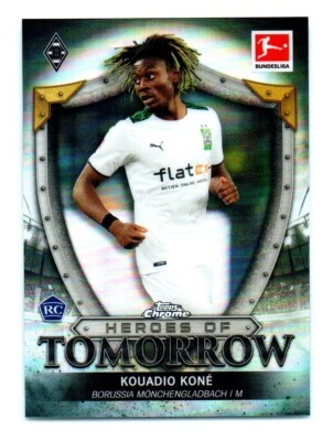 2022 Topps Chrome Bundesliga Heros of Tomorrow Kouadio Kone Rookie Borussia - Image 1 of 2