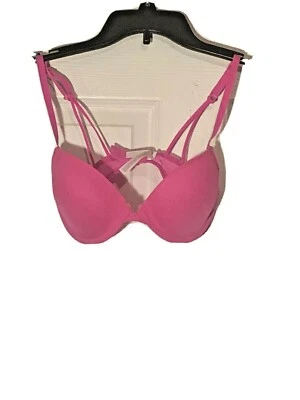 Sujetador Camiseta Xhilaration 34C Rosa Caliente Ligeramente Acolchado Con Aros Foto 1 de 4