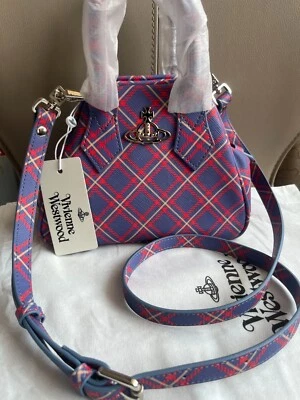 Vivienne Westwood Handbag Bowling Bag Multicolor Checked Pattern Orb Outlet - Image 1 of 4