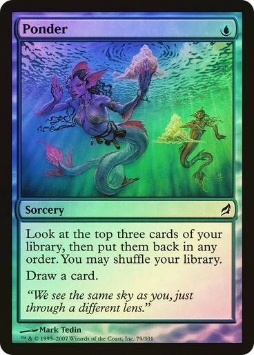 Lorwyn  MTG  FOIL  Ponder   Magic - Image 1 of 2